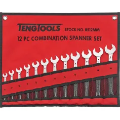 12 Piece Anti Slip Combination Spanner Set (Handy Tool Roll)
